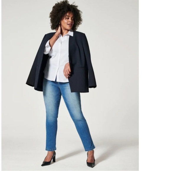 Womens SPANX Ankle Straight Leg Jeans in Vintage Indigo - Picture 1 of 9